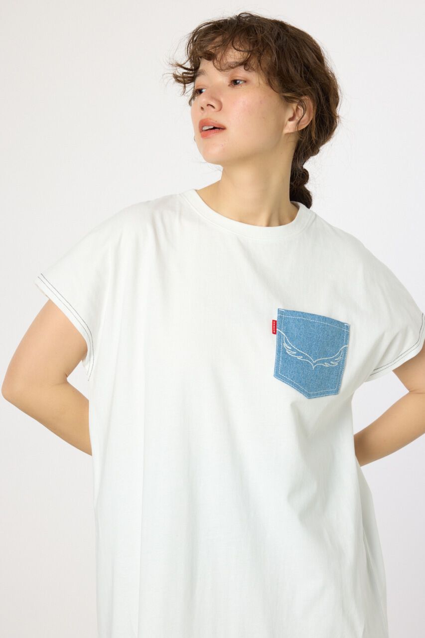 RODEO CROWNS「デニムポケットステッチワンピース」|ワンピース|