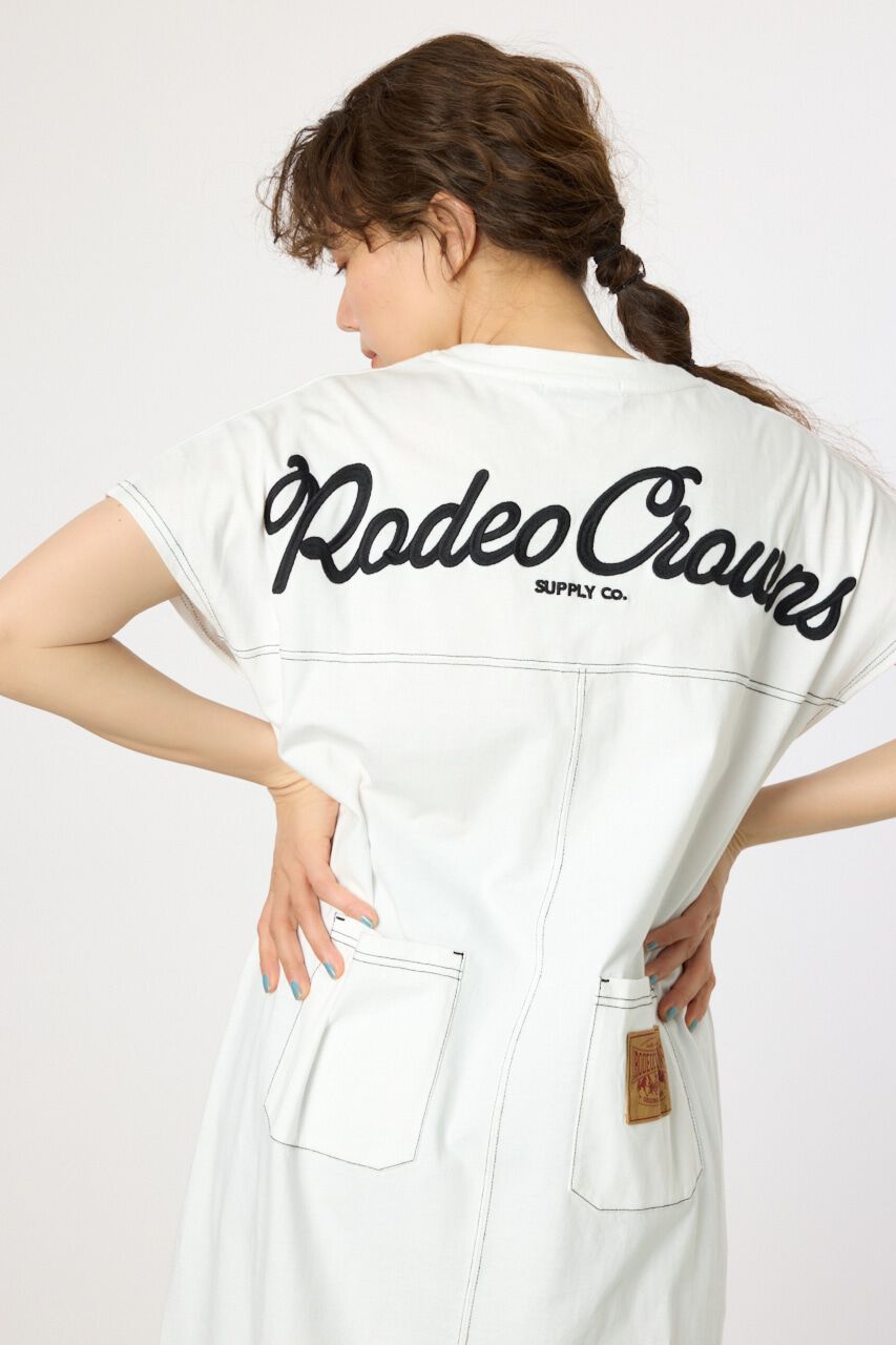RODEO CROWNS「デニムポケットステッチワンピース」|ワンピース|