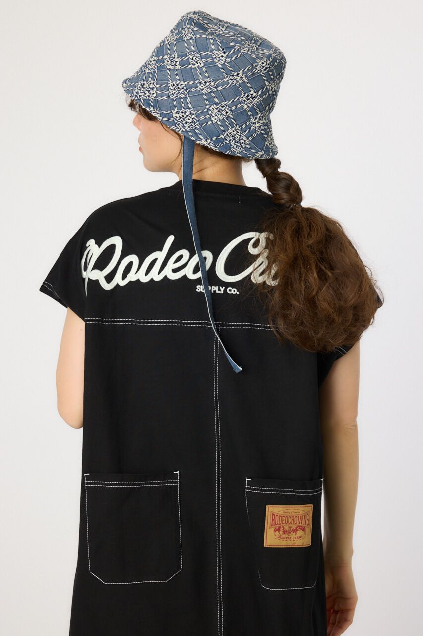 RODEO CROWNS「デニムポケットステッチワンピース」|ワンピース|