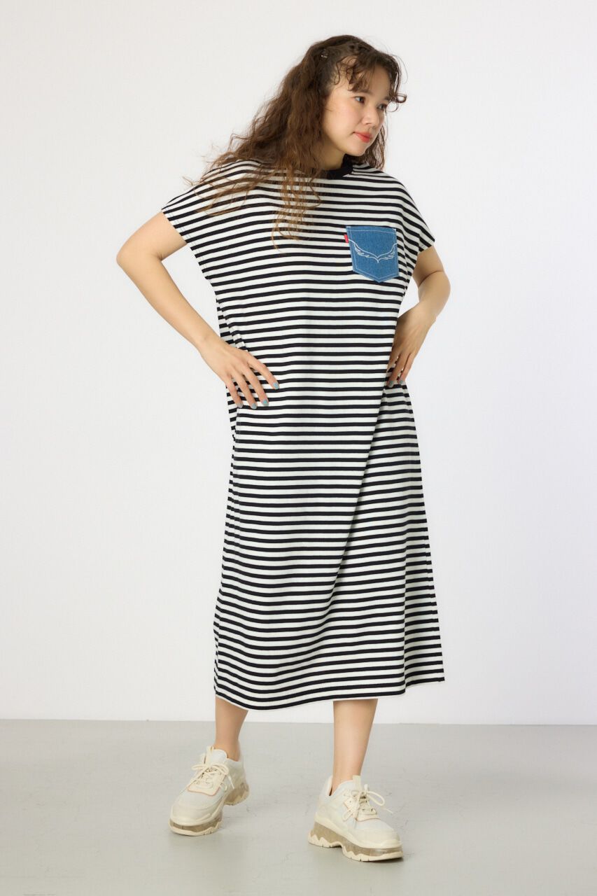 RODEO CROWNS「デニムポケットステッチワンピース」|ワンピース|