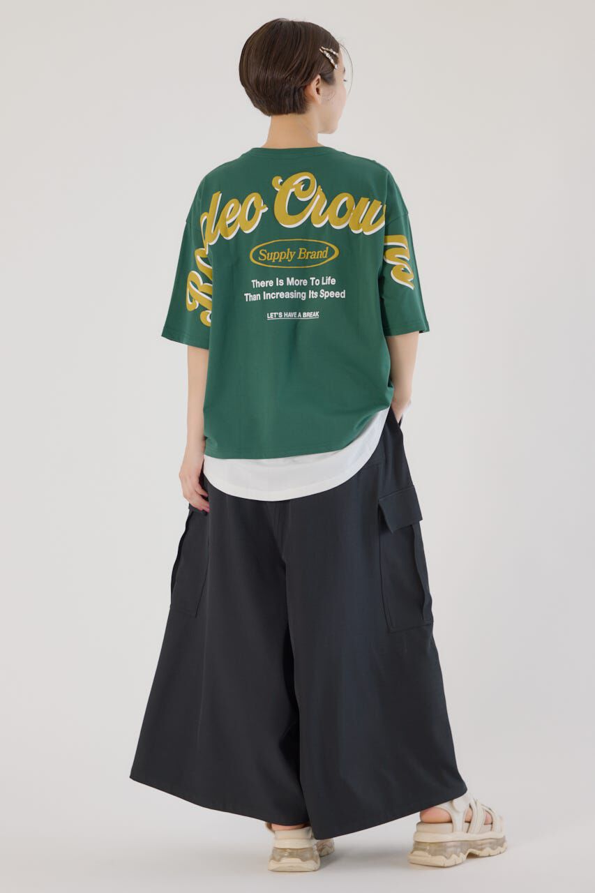 RODEO CROWNS「フェイクレイヤードスクリプトロゴ Tシャツ」|Tシャツ・カットソー|