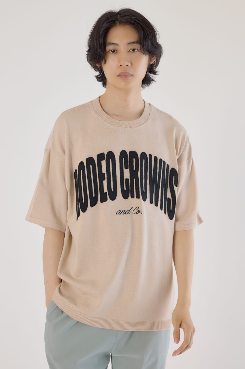 RODEO CROWNS「メンズCURVE LOGOコンビニットトップス」|Tシャツ・カットソー|IVOY3