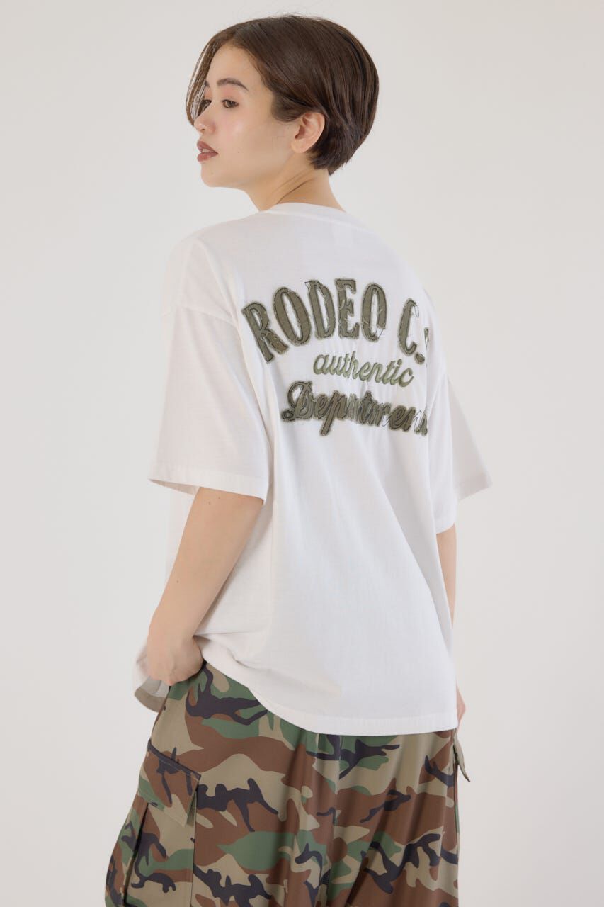 RODEO CROWNS「PATCHED LOGO Tシャツ」|Tシャツ・カットソー|O/WHT1