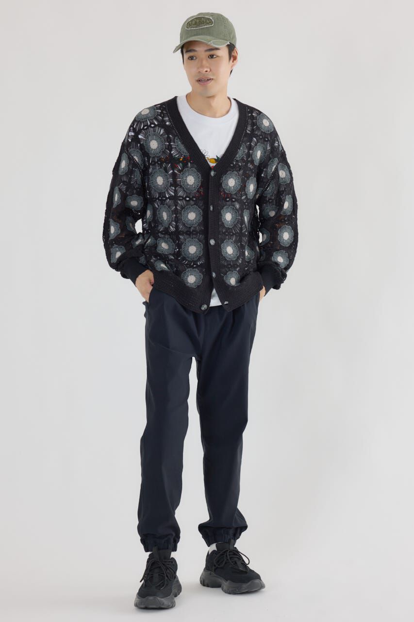 RODEO CROWNS「クロシェフラワーニットカーディガン」|カーディガン|