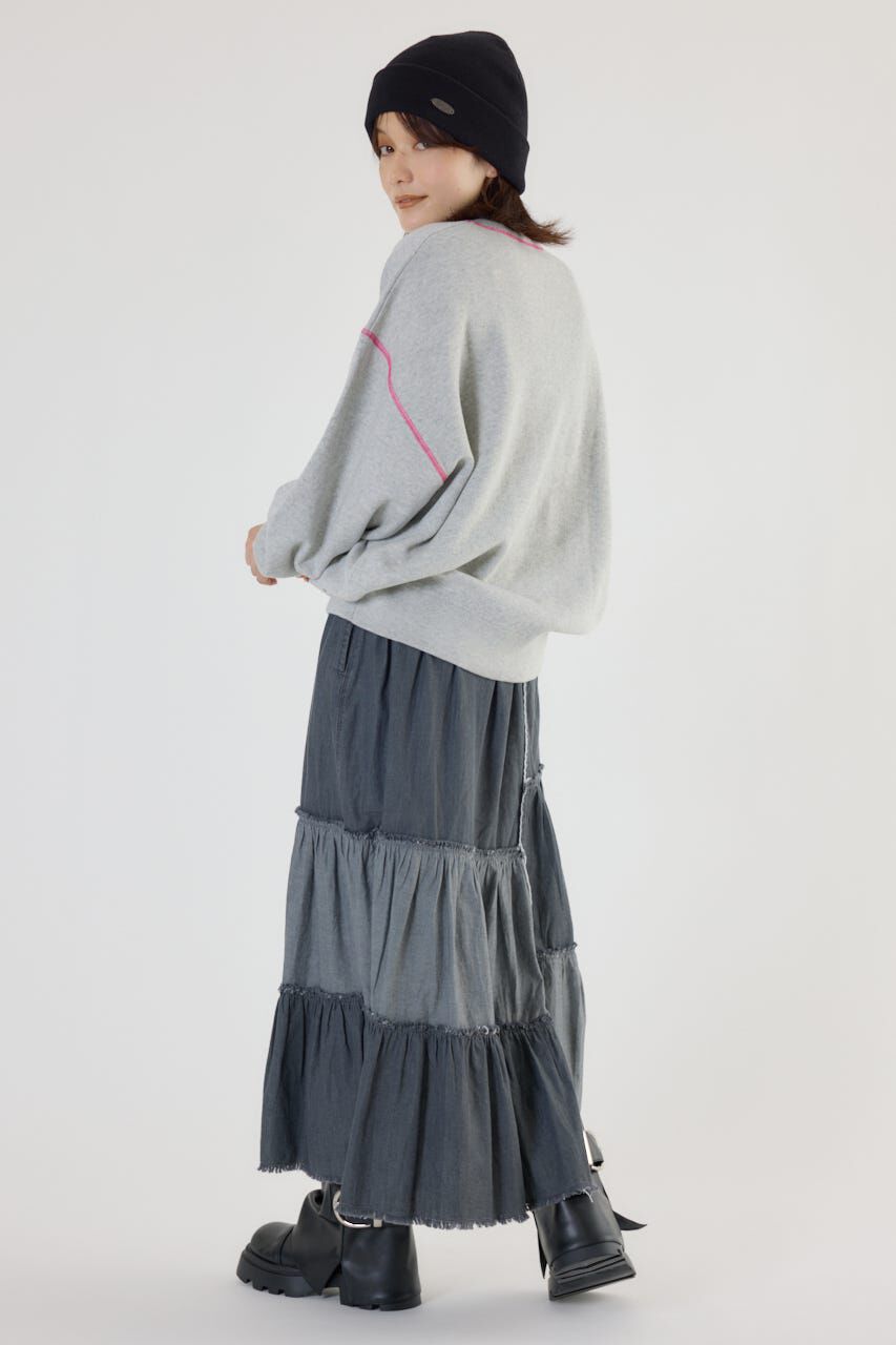 RODEO CROWNS「アシメティアードデニムスカート」|スカート|