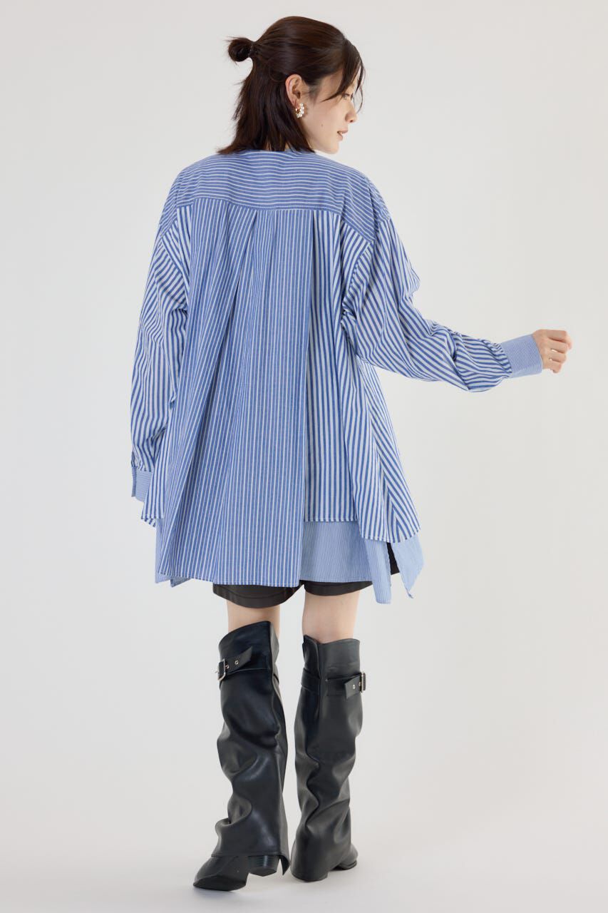 RODEO CROWNS「サイドティアードシャツチュニック」|ワンピース|