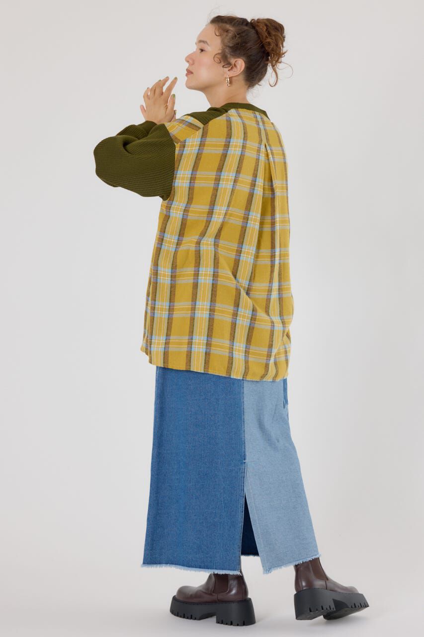 RODEO CROWNS「チェックドッキングトップス」|ニット・セーター|