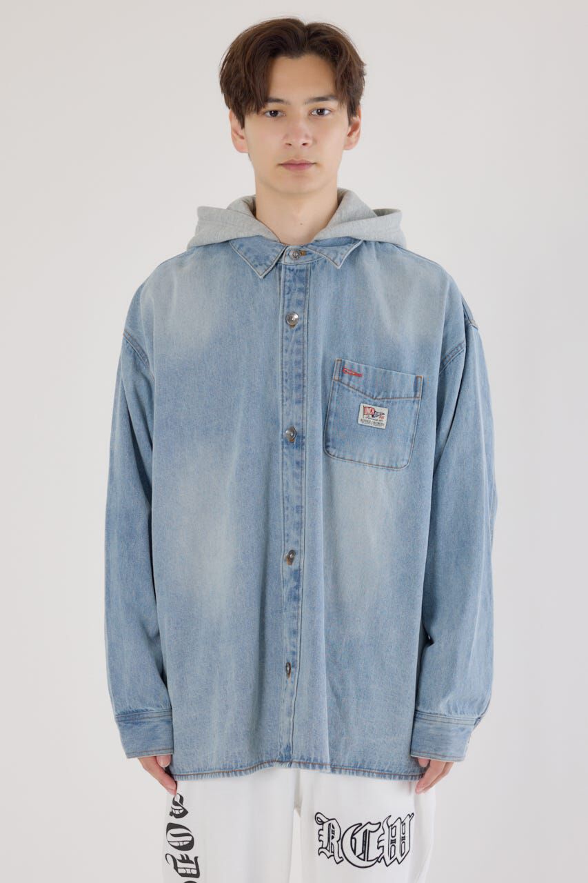 RODEO CROWNS「フーデッドデニムシャツジャケット」|その他|