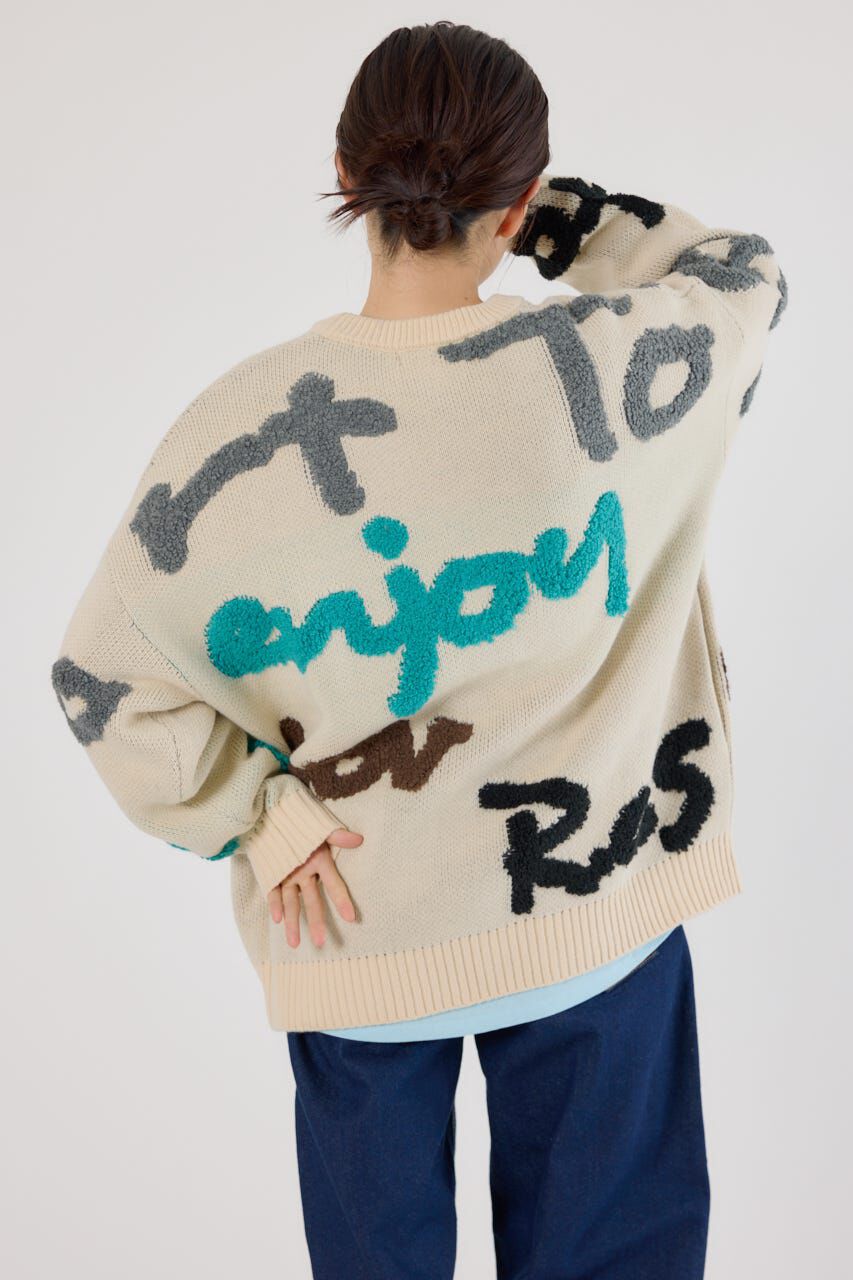 RODEO CROWNS「LETTER LOGOニットカーディガン」|カーディガン|