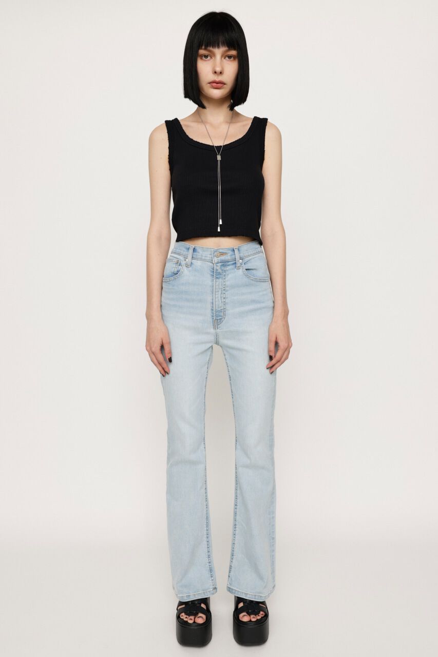 SLY「HW FLARE PT-C WITH ROICA（R）EF」|デニム|L/BLU1