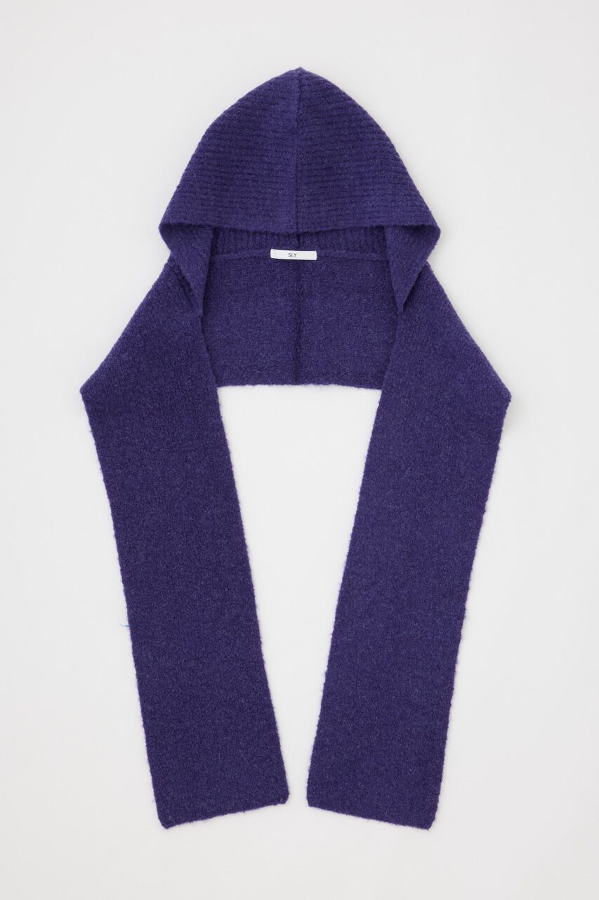SLY「WOOL MIX KNIT HOODED マフラー」|その他|PUR