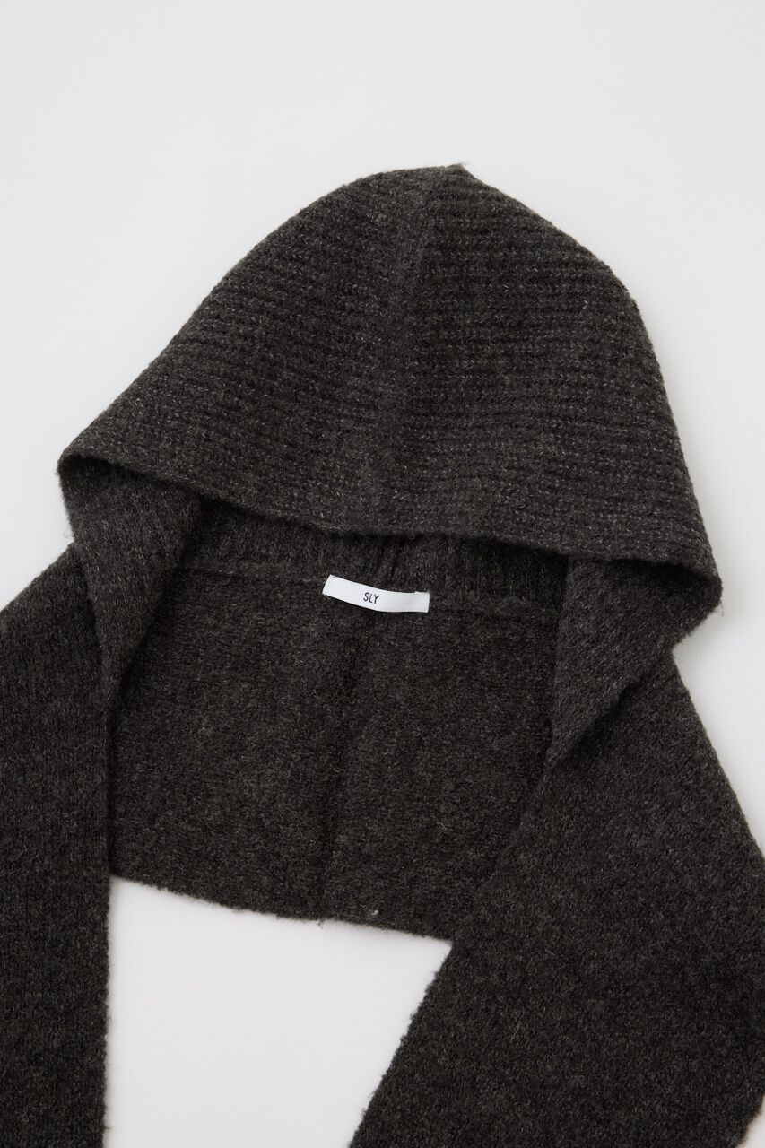SLY「WOOL MIX KNIT HOODED マフラー」|その他|