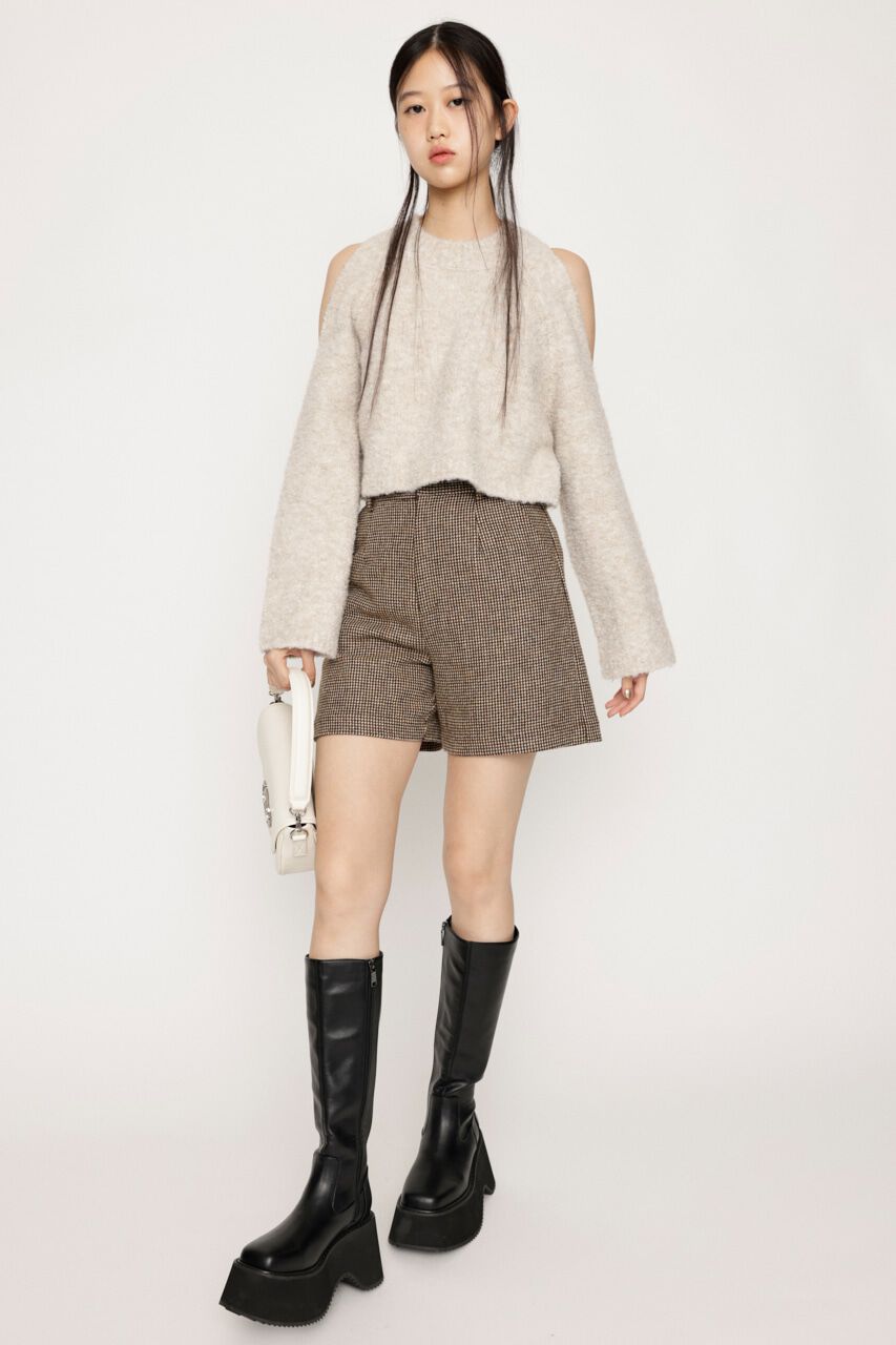 SLY「WOOL BLEND GUN CLUB CHECK ショートパンツ」|その他|