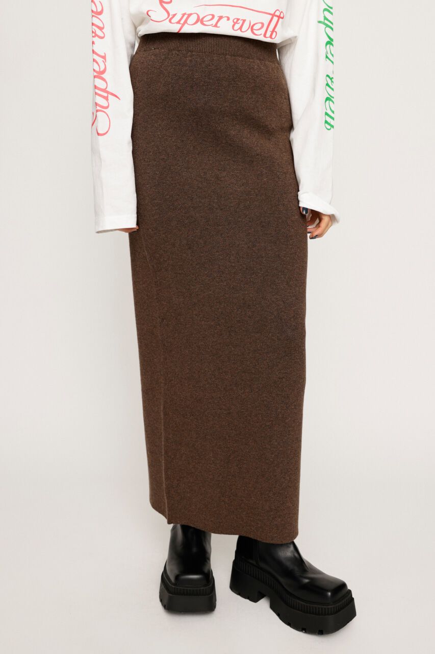 SLY「REVERSIBLE KNIT SLIT スカート」|スカート|