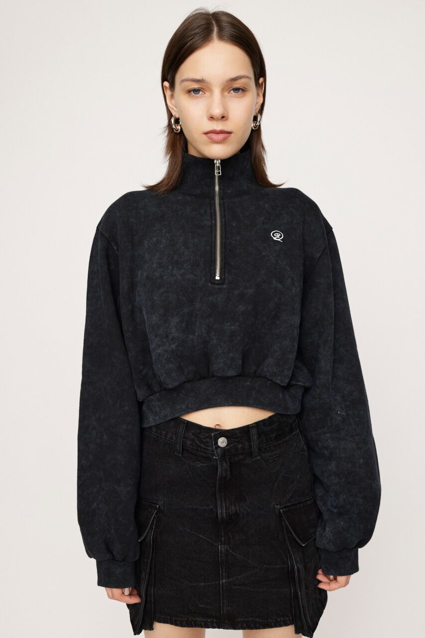 SLY「POINT LOGO CROP スウェット」|Tシャツ・カットソー|