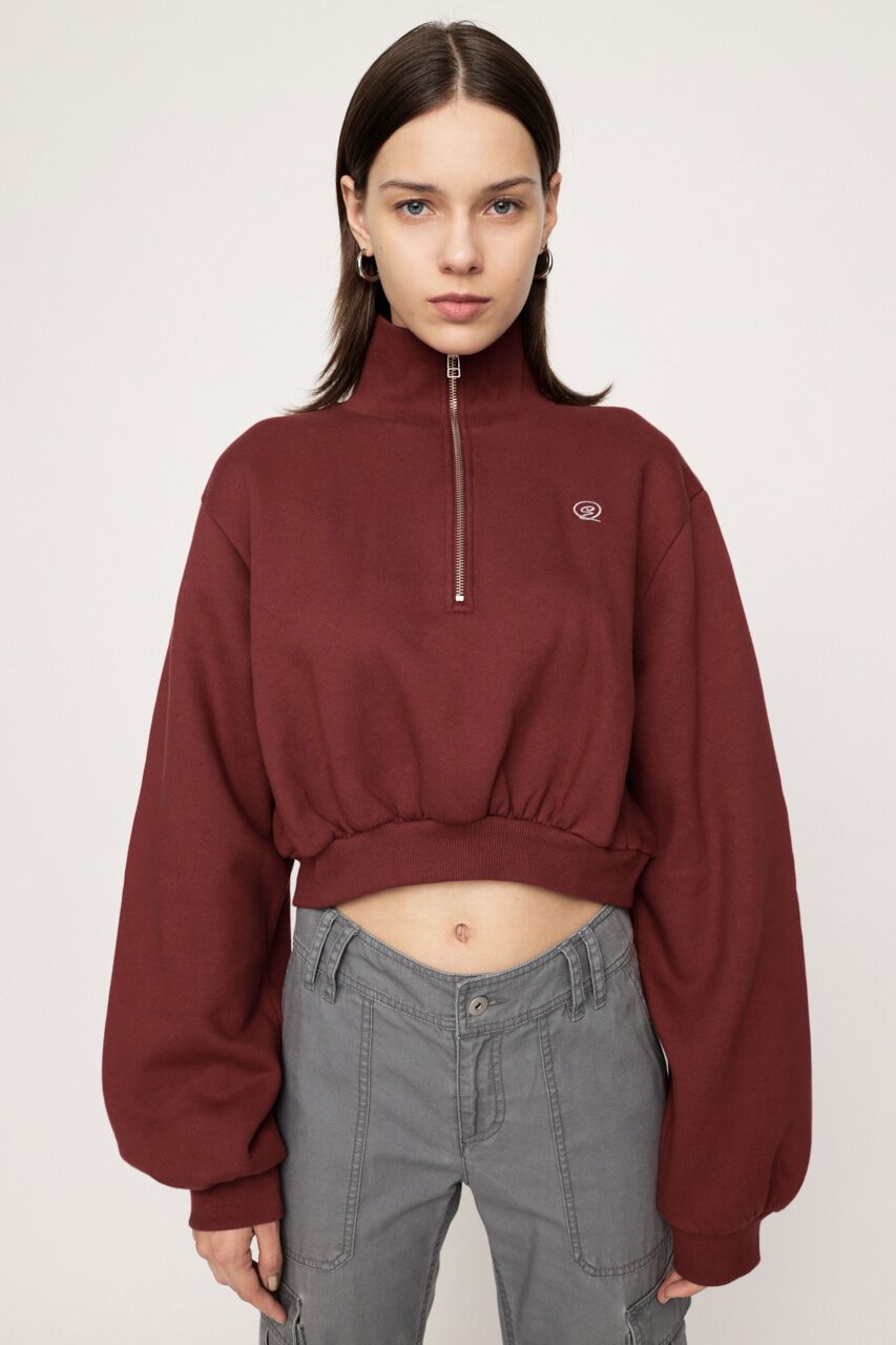 SLY「POINT LOGO CROP スウェット」|Tシャツ・カットソー|