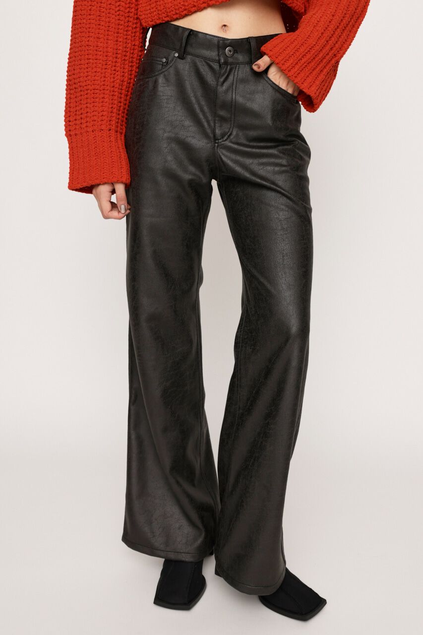 SLY「L／W CRACK F／LEATHER パンツ」|その他|