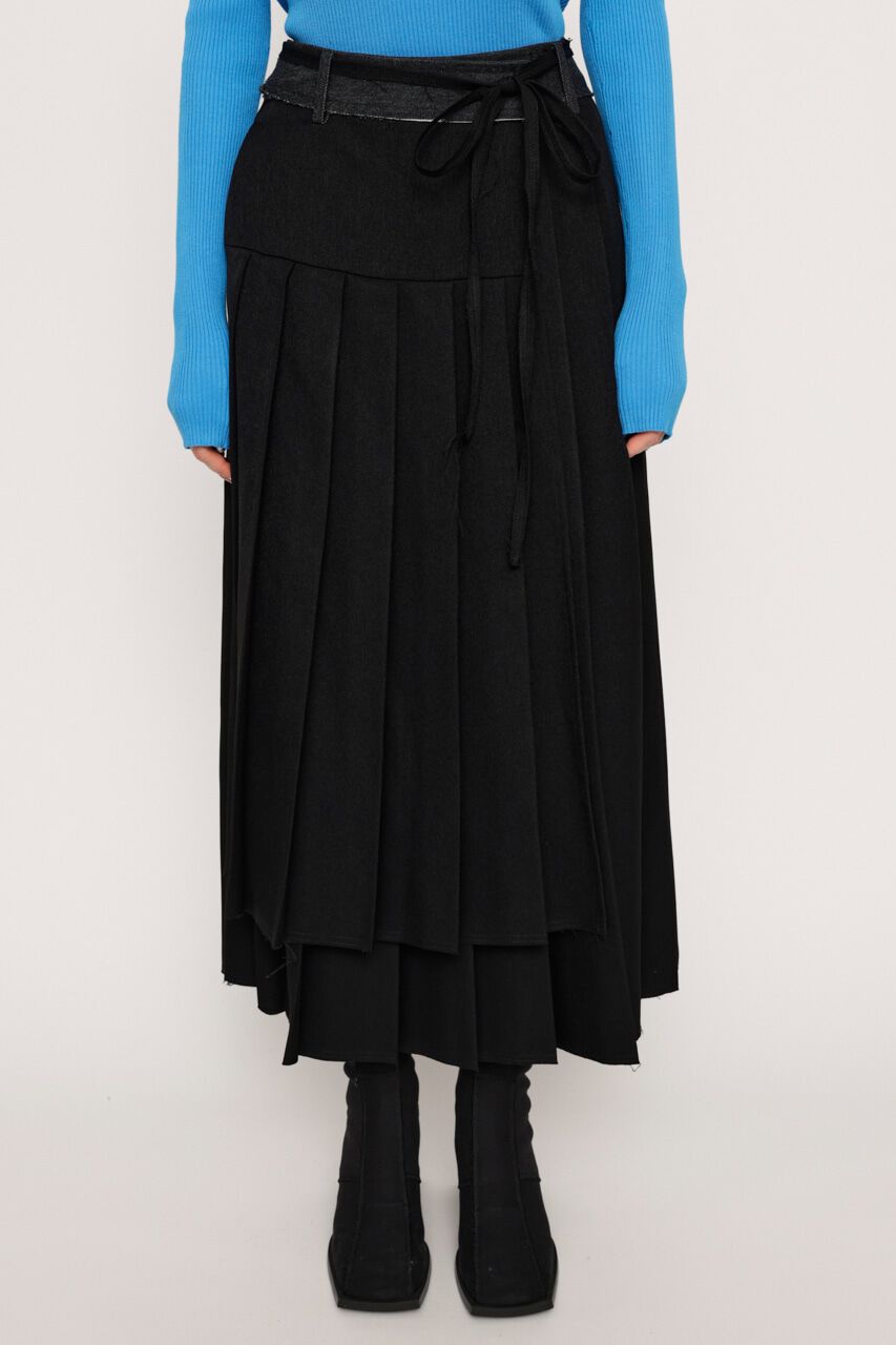 SLY「CUT OFF PLEATS ロングスカート」|スカート|