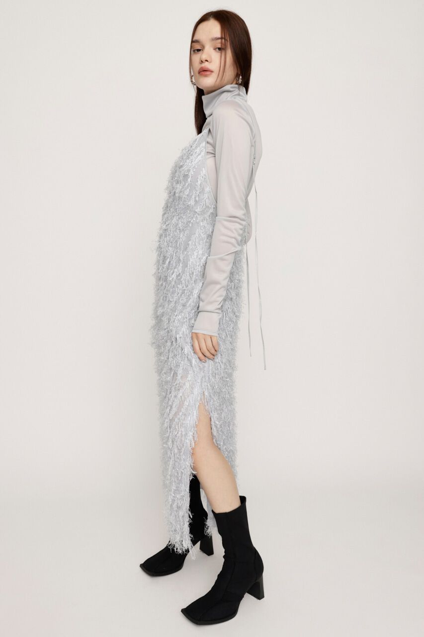 SLY「FRINGE JQ LONG CAMI DRESS 2P」|ワンピース|