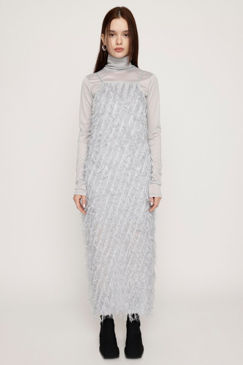 SLY「FRINGE JQ LONG CAMI DRESS 2P」|ワンピース|