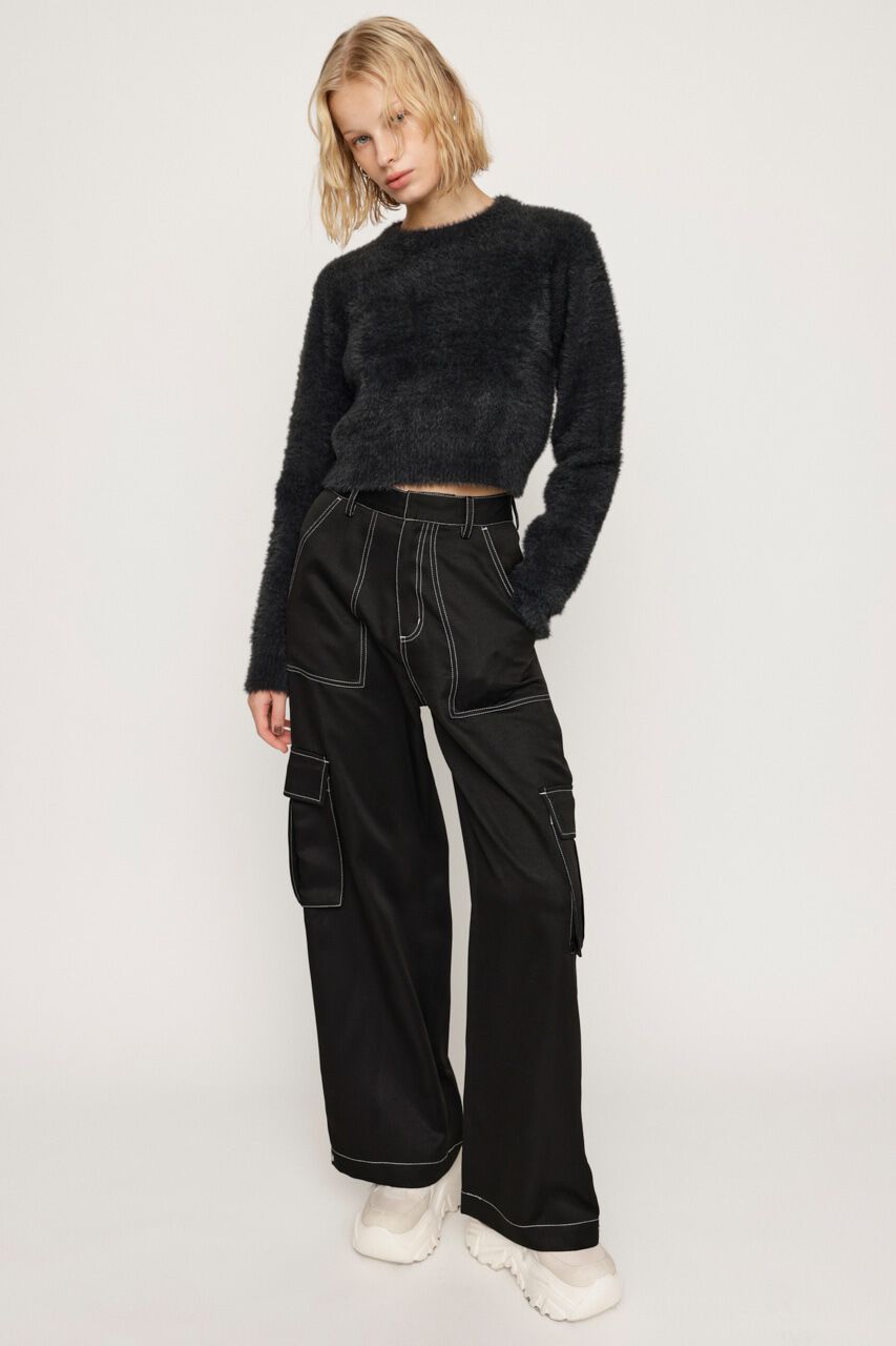 SLY「SHAGGY CREW NECK トップス」|ニット・セーター|