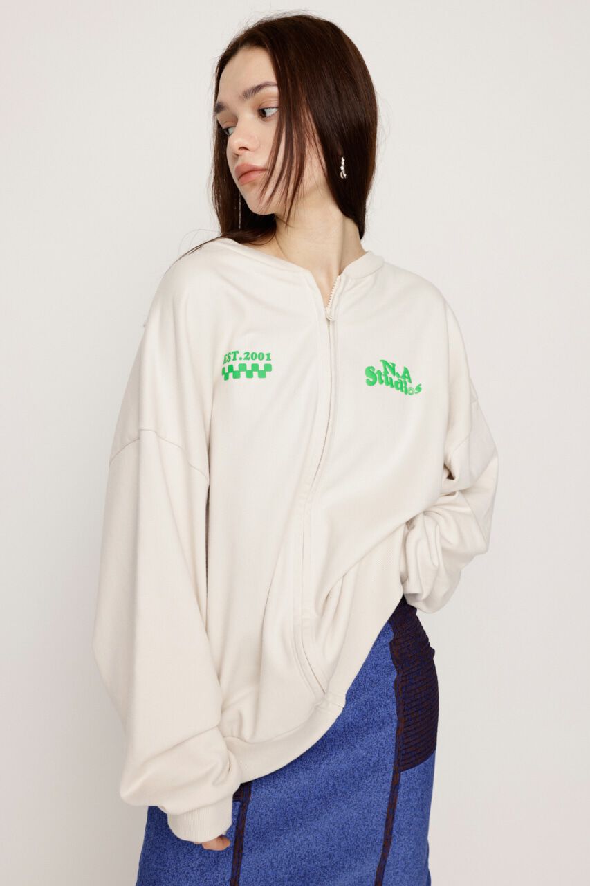 SLY「W FRONT LOGO ZIP UP スウェット」|Tシャツ・カットソー|