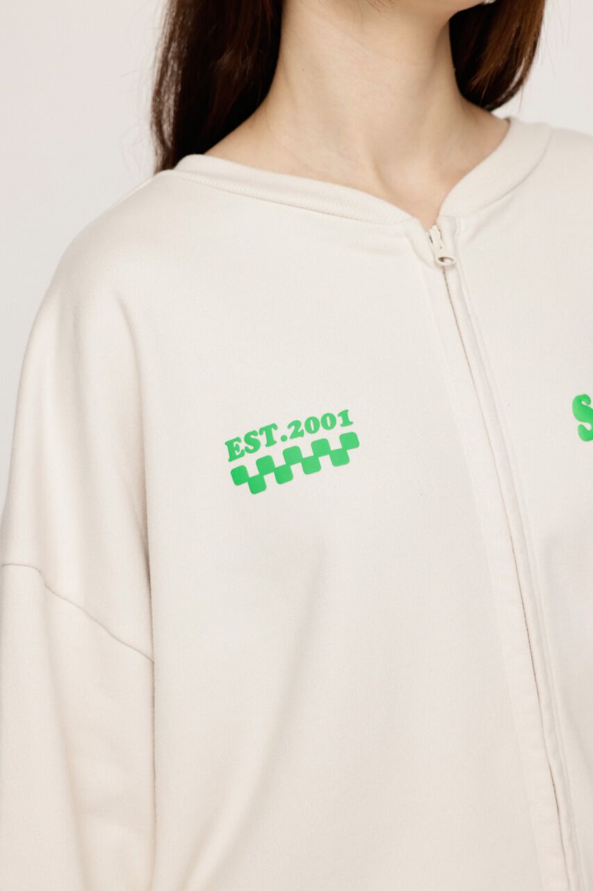 SLY「W FRONT LOGO ZIP UP スウェット」|Tシャツ・カットソー|