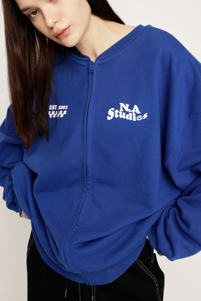 SLY「W FRONT LOGO ZIP UP スウェット」|Tシャツ・カットソー|