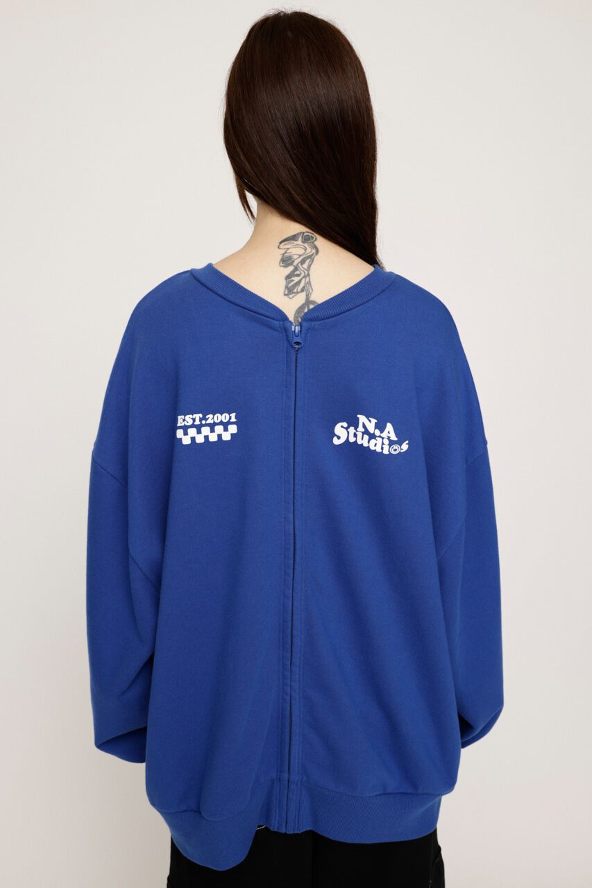 SLY「W FRONT LOGO ZIP UP スウェット」|Tシャツ・カットソー|