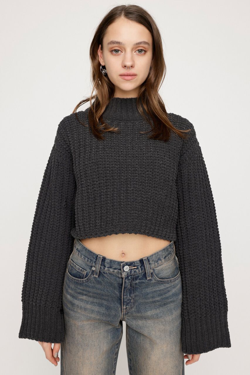 SLY「MOLE YARN CROP トップス」|ニット・セーター|