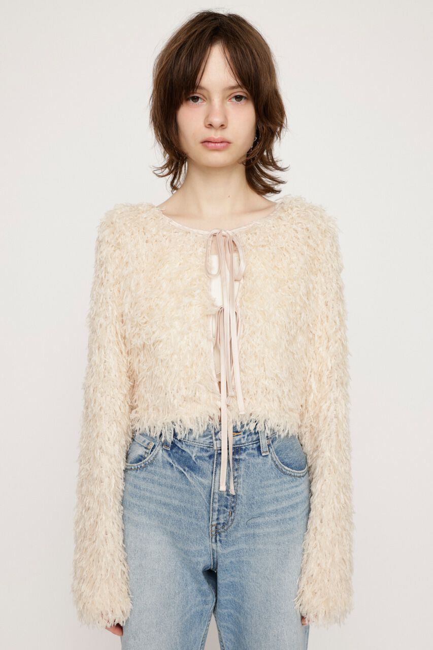 SLY「2WAY SHEER FEATHER トップス」|シャツ・ブラウス|