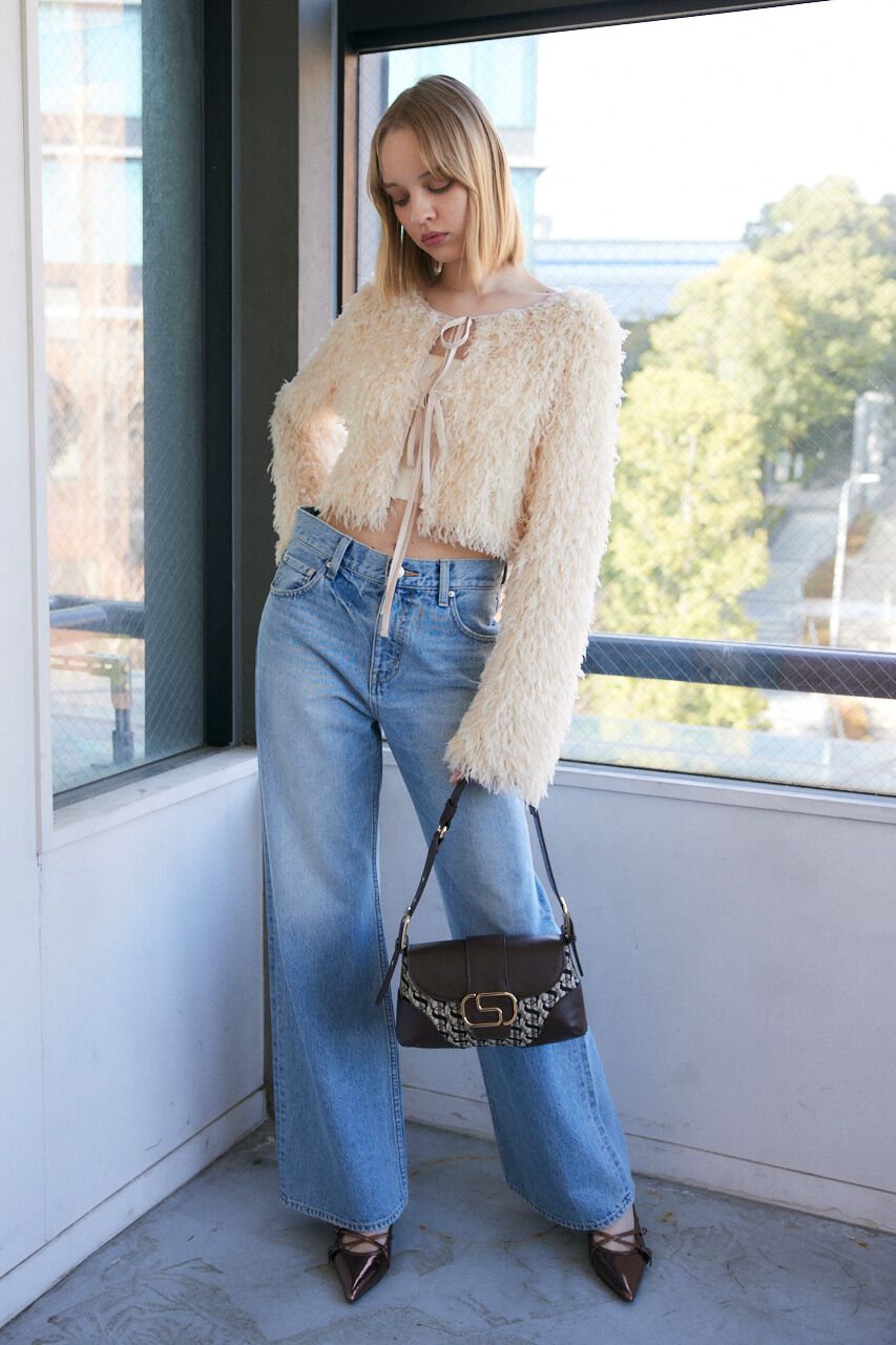 SLY「2WAY SHEER FEATHER トップス」|シャツ・ブラウス|