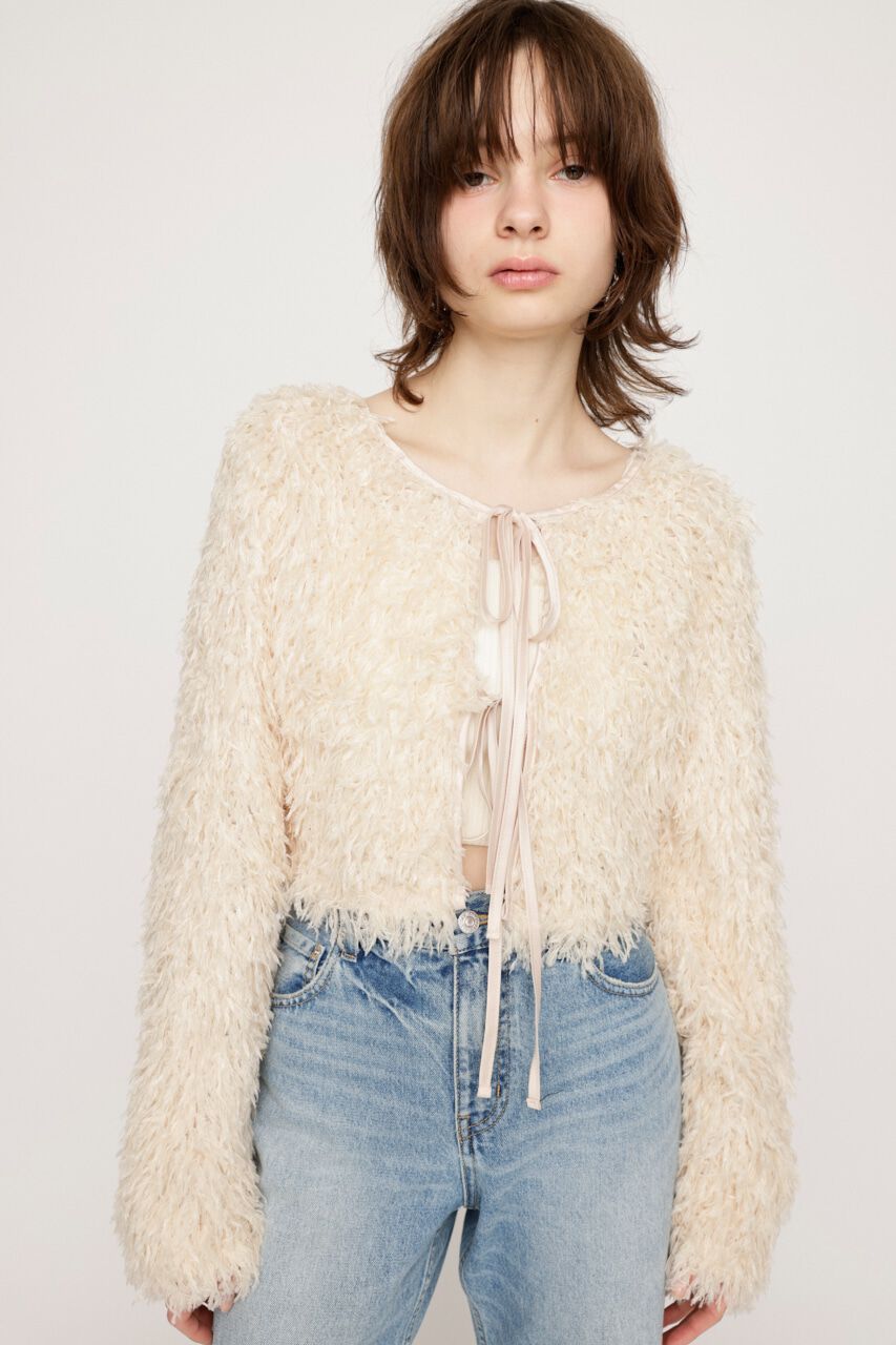 SLY「2WAY SHEER FEATHER トップス」|シャツ・ブラウス|