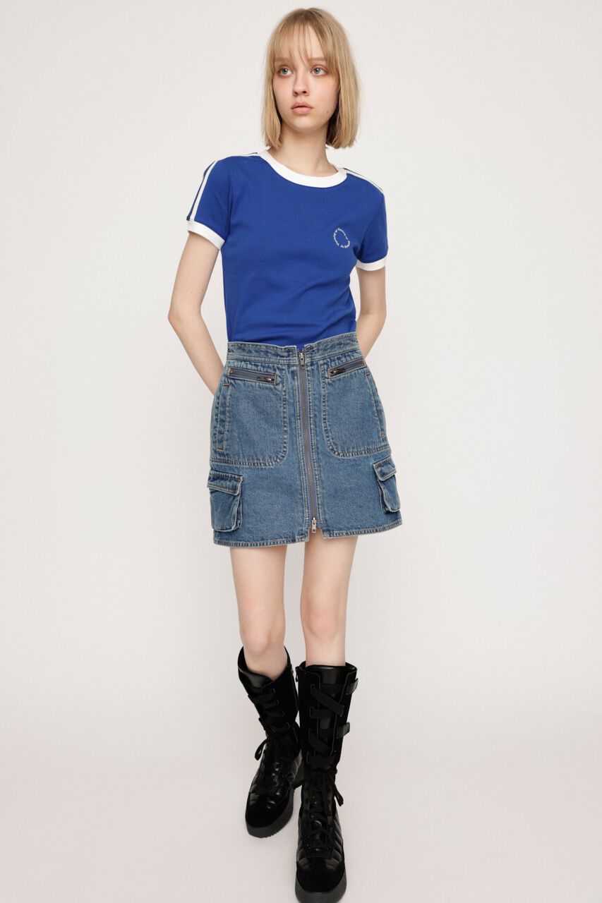 SLY「FRONT ZIP SAFARI SK-B」|スカート|