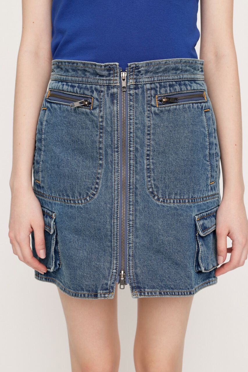 SLY「FRONT ZIP SAFARI SK-B」|スカート|