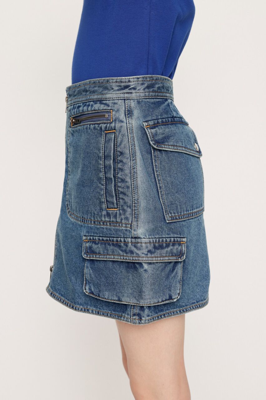 SLY「FRONT ZIP SAFARI SK-B」|スカート|