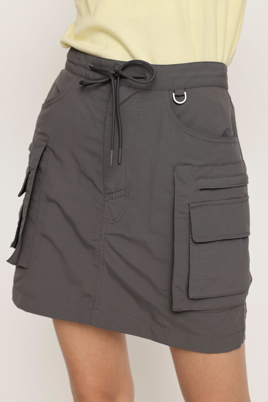 SLY「BIG POCKET FIELD ショートスカート」|スカート|GRY