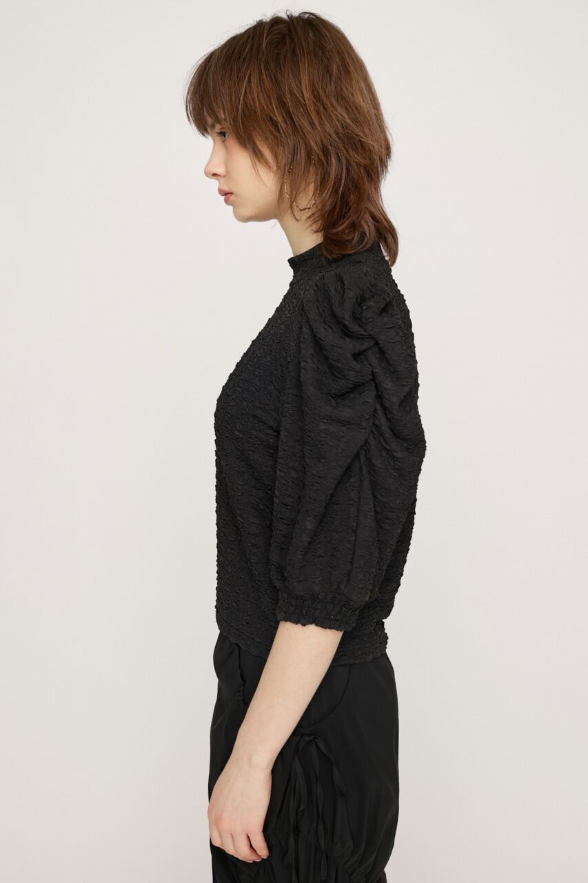 SLY「PUFF SLEEVE GATHER CUT トップス」|Tシャツ・カットソー|