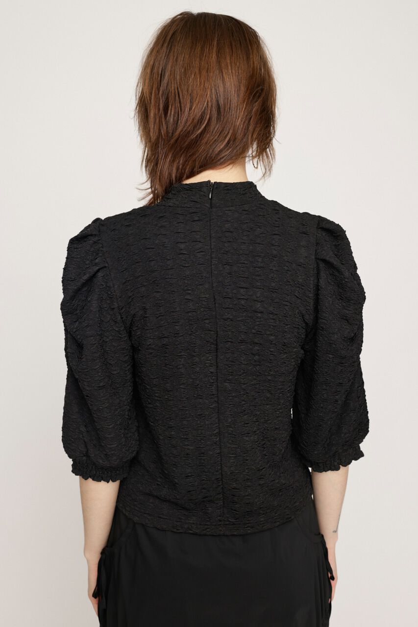 SLY「PUFF SLEEVE GATHER CUT トップス」|Tシャツ・カットソー|