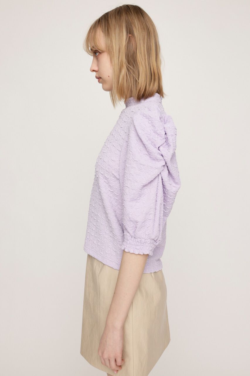 SLY「PUFF SLEEVE GATHER CUT トップス」|Tシャツ・カットソー|