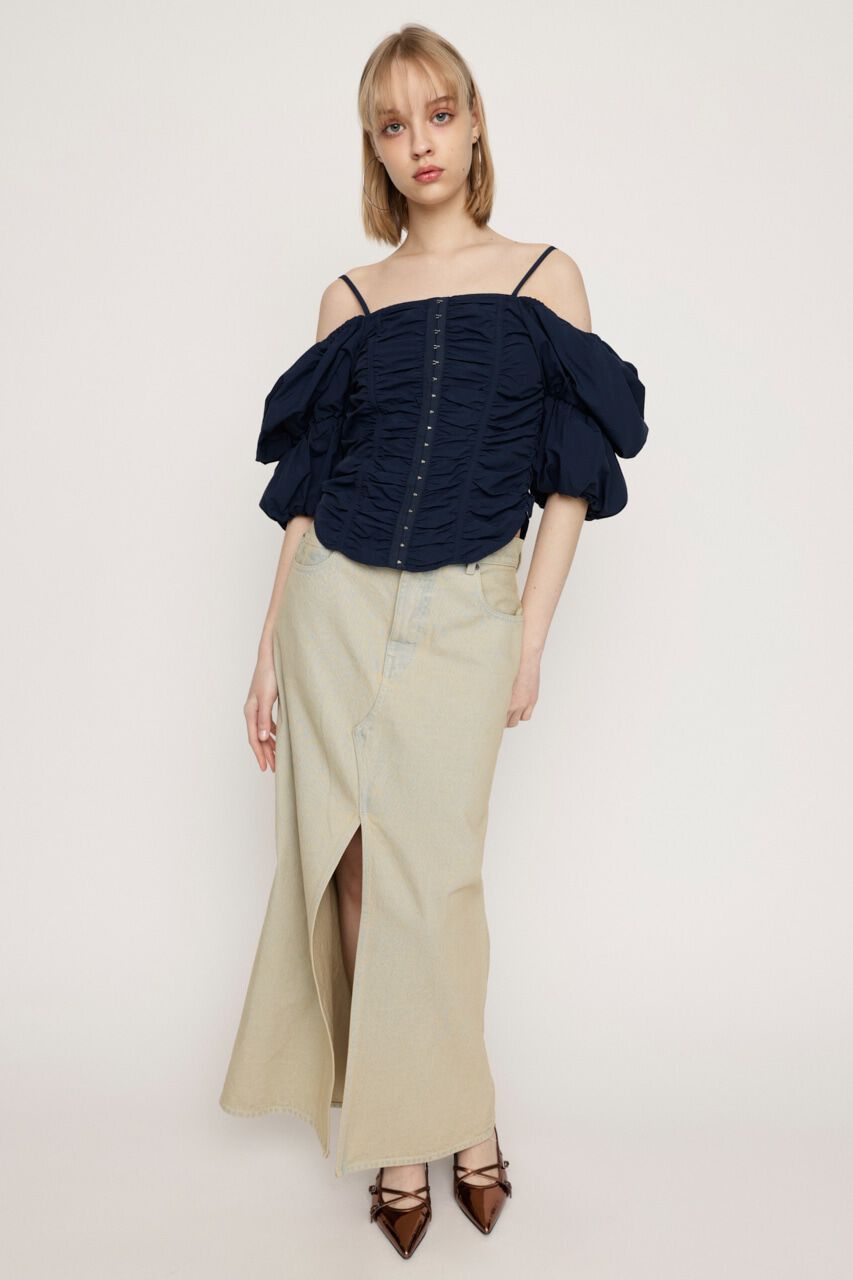 SLY「TIERED SLEEVE CORSET トップス」|シャツ・ブラウス|