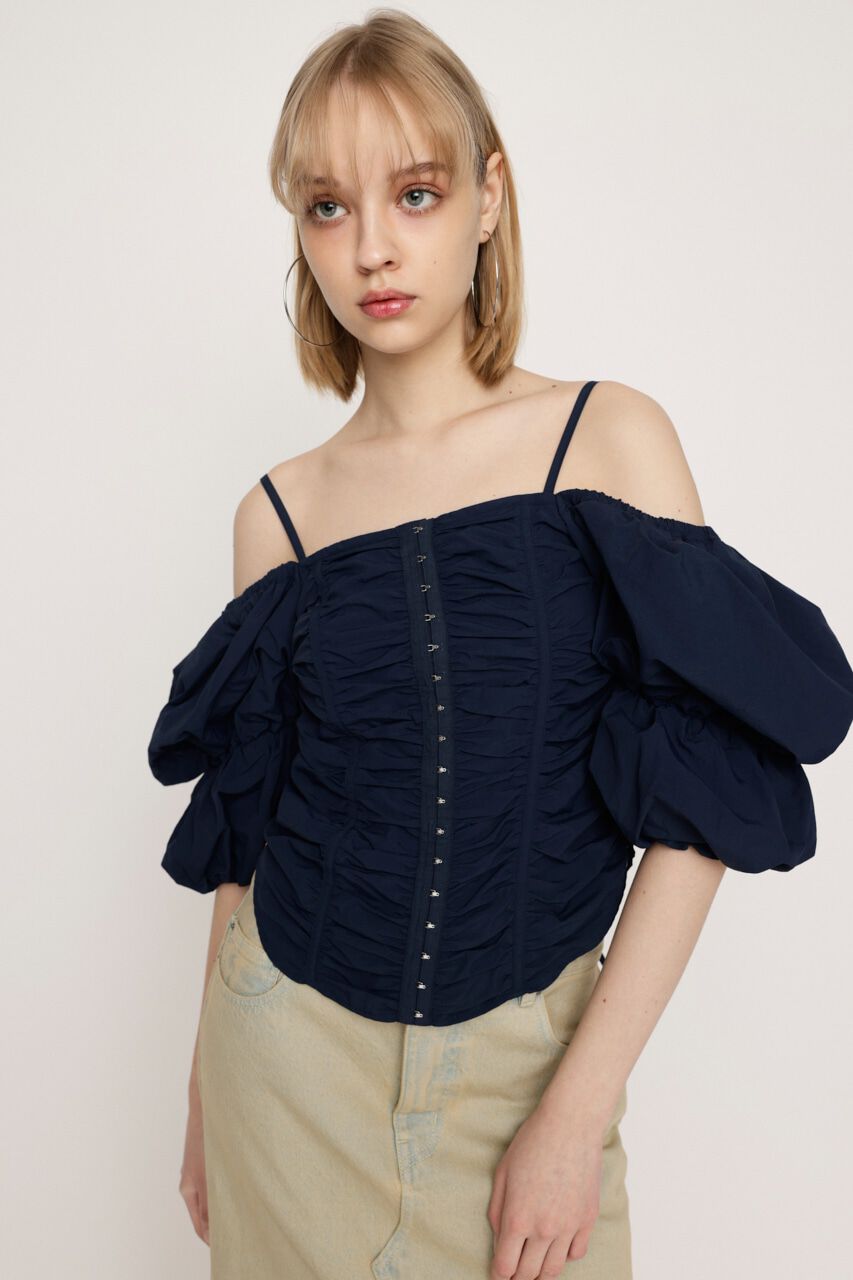 SLY「TIERED SLEEVE CORSET トップス」|シャツ・ブラウス|