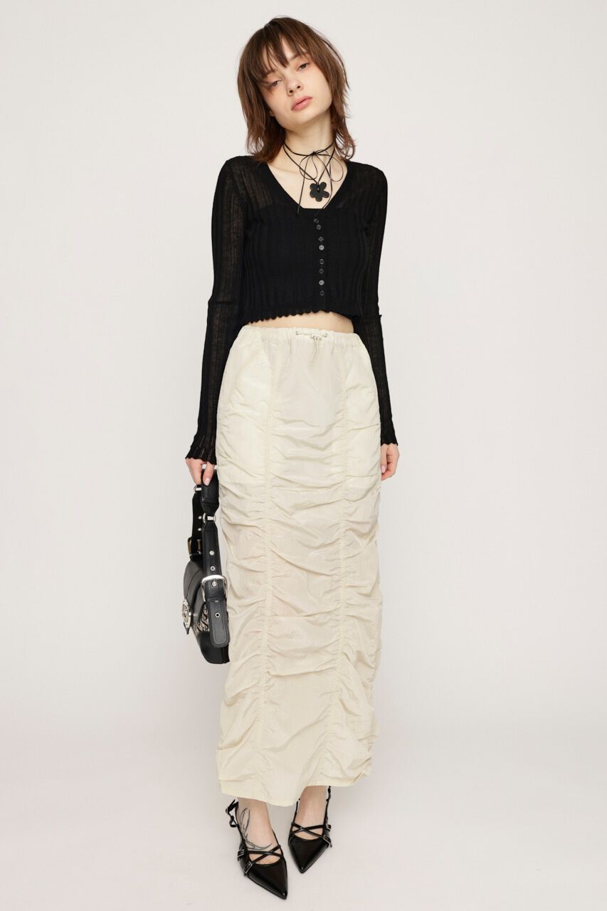 SLY「I LINE GATHER スカート」|スカート|