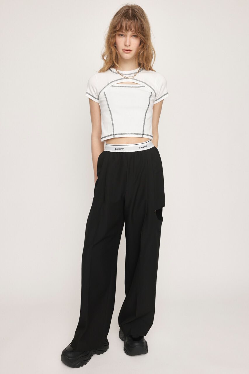 SLY「BI COLOR STITCH トップス」|Tシャツ・カットソー|