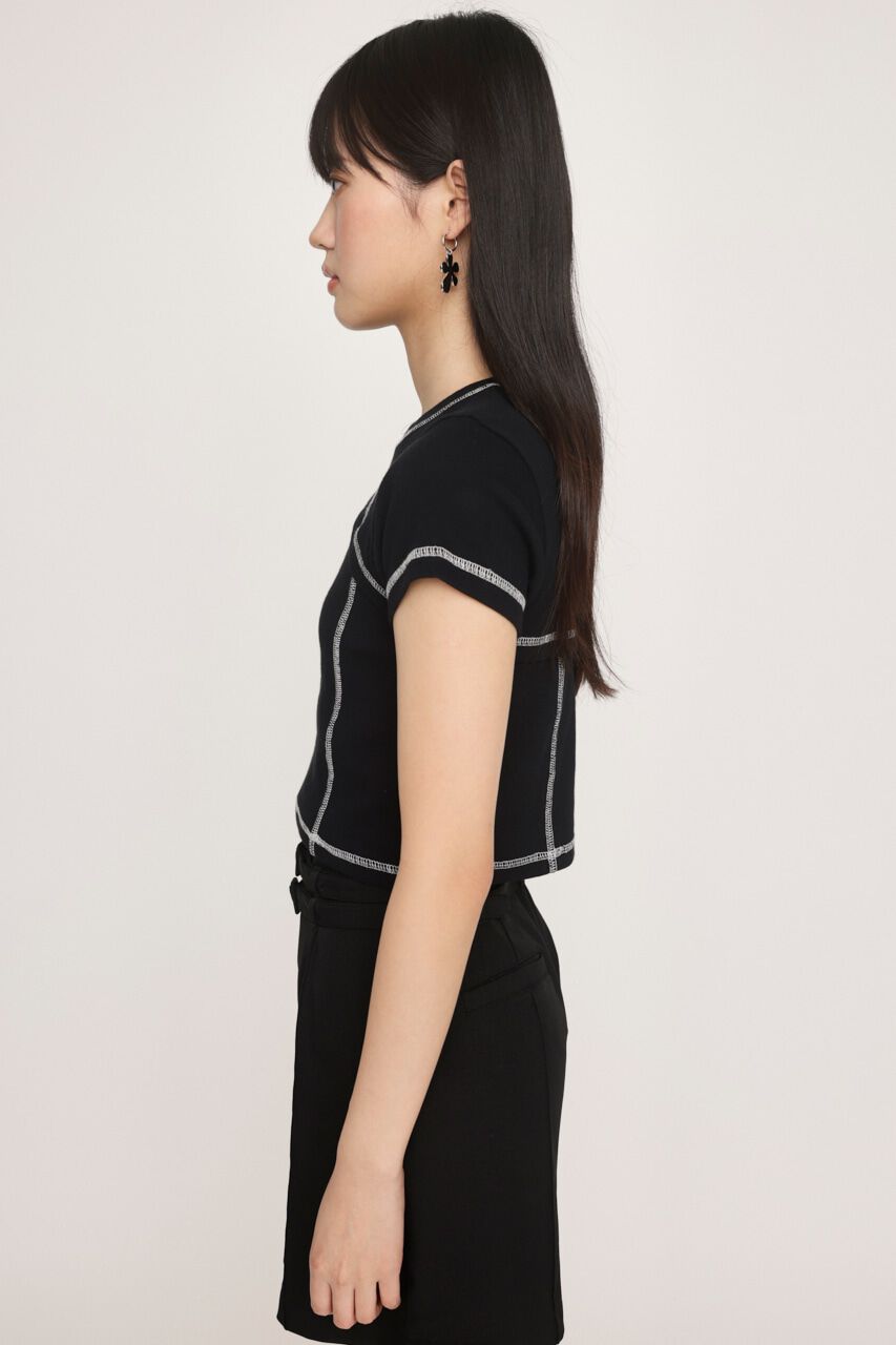 SLY「BI COLOR STITCH トップス」|Tシャツ・カットソー|