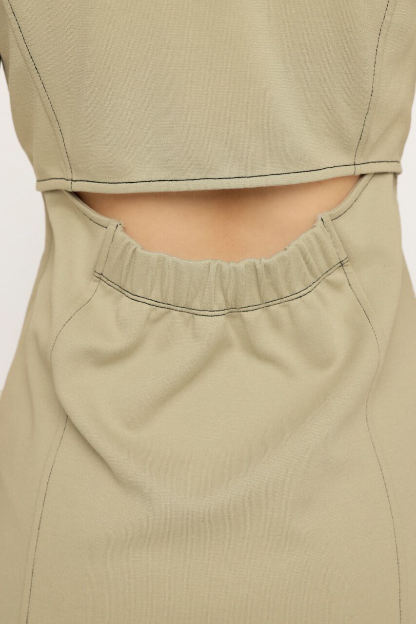 SLY「FRONT ZIP BACK OPEN ショートワンピース」|ワンピース|