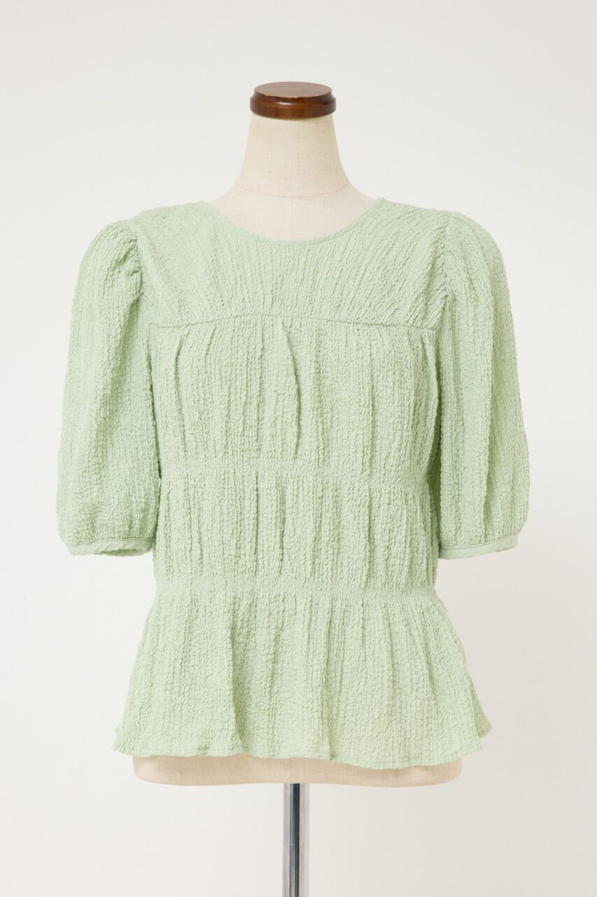 SLY「2WAY SHIRRING ブラウス」|シャツ・ブラウス|L/GRN1