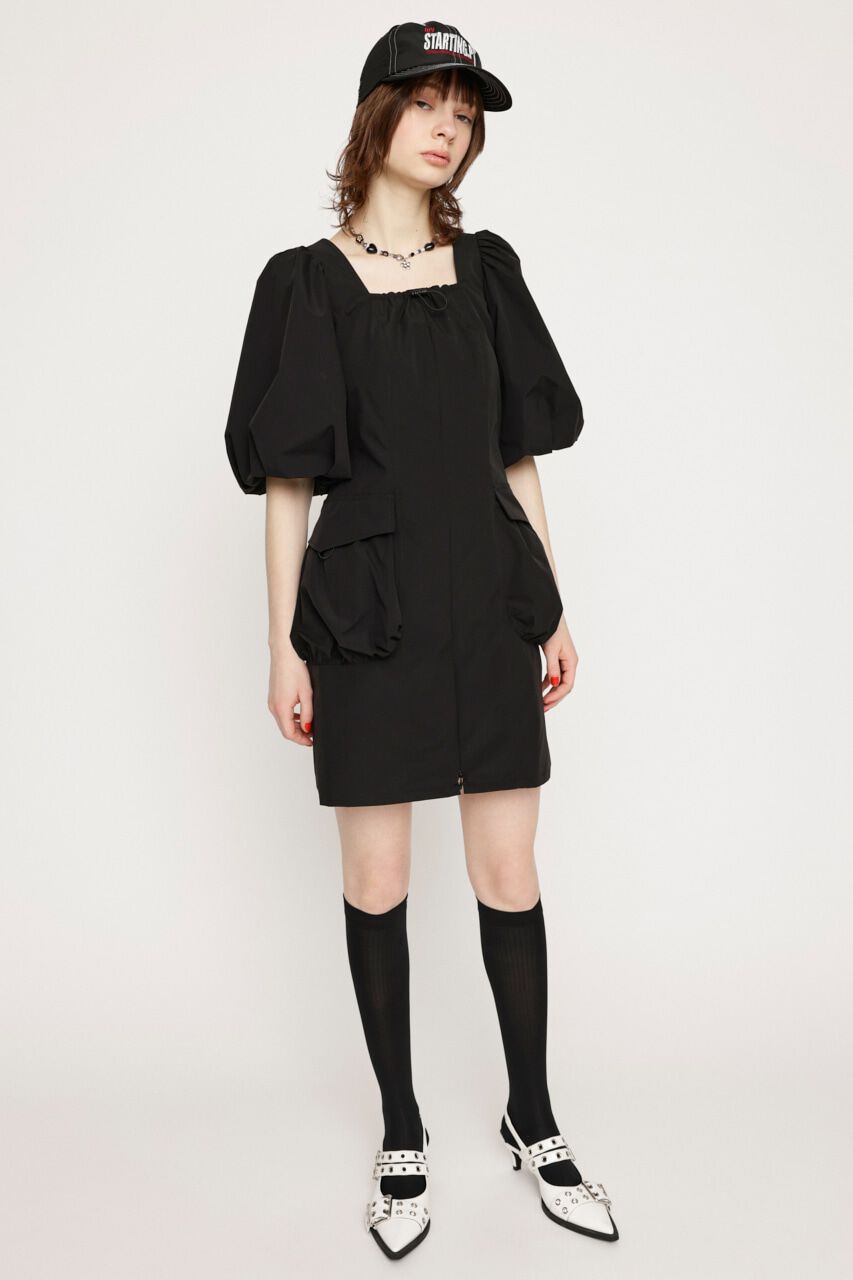 SLY「OPEN HEM SPINDLE DESIGN ショートワンピース」|ワンピース|