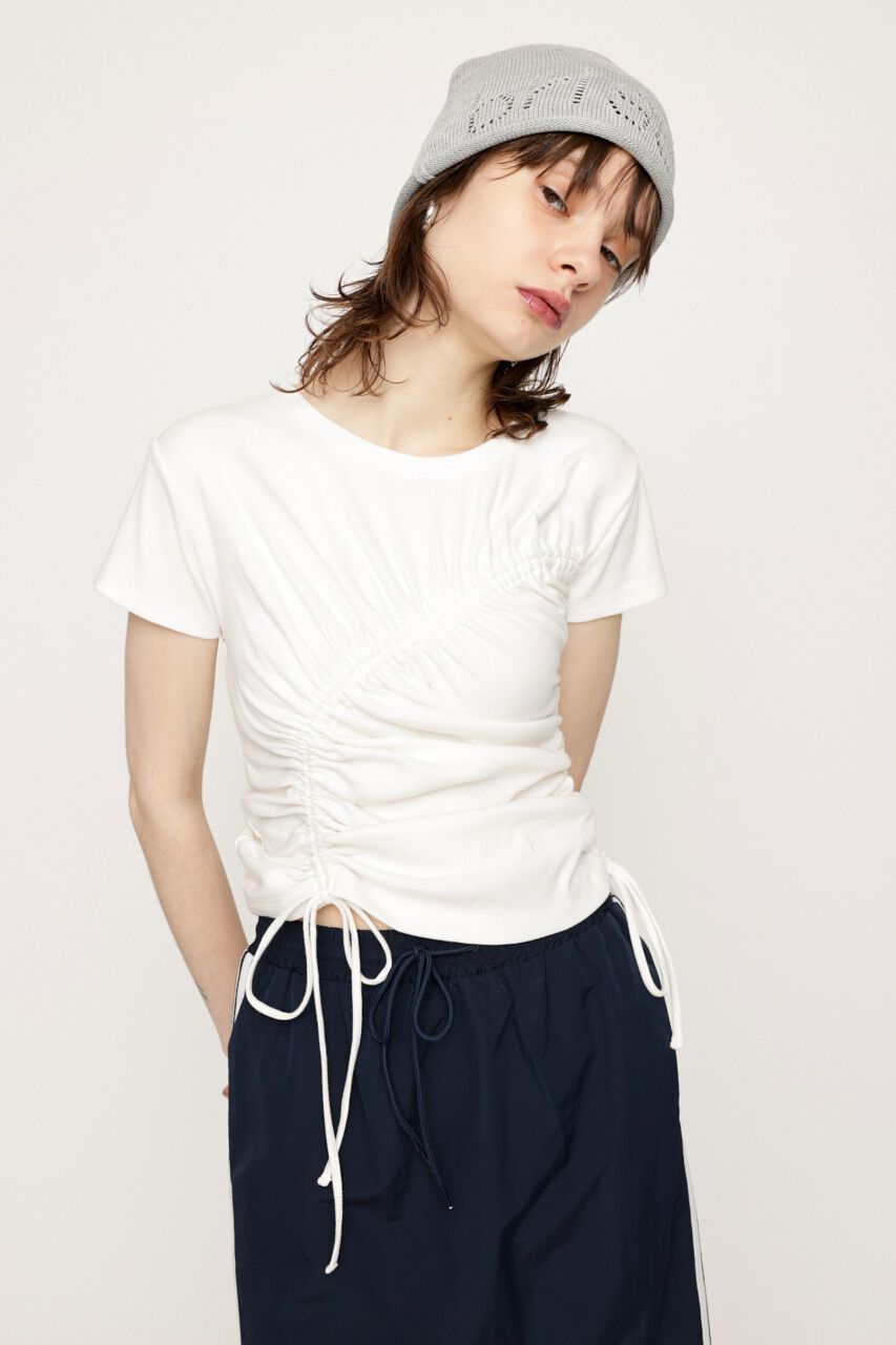 SLY「DROST GATHER COMPACT トップス」|Tシャツ・カットソー|