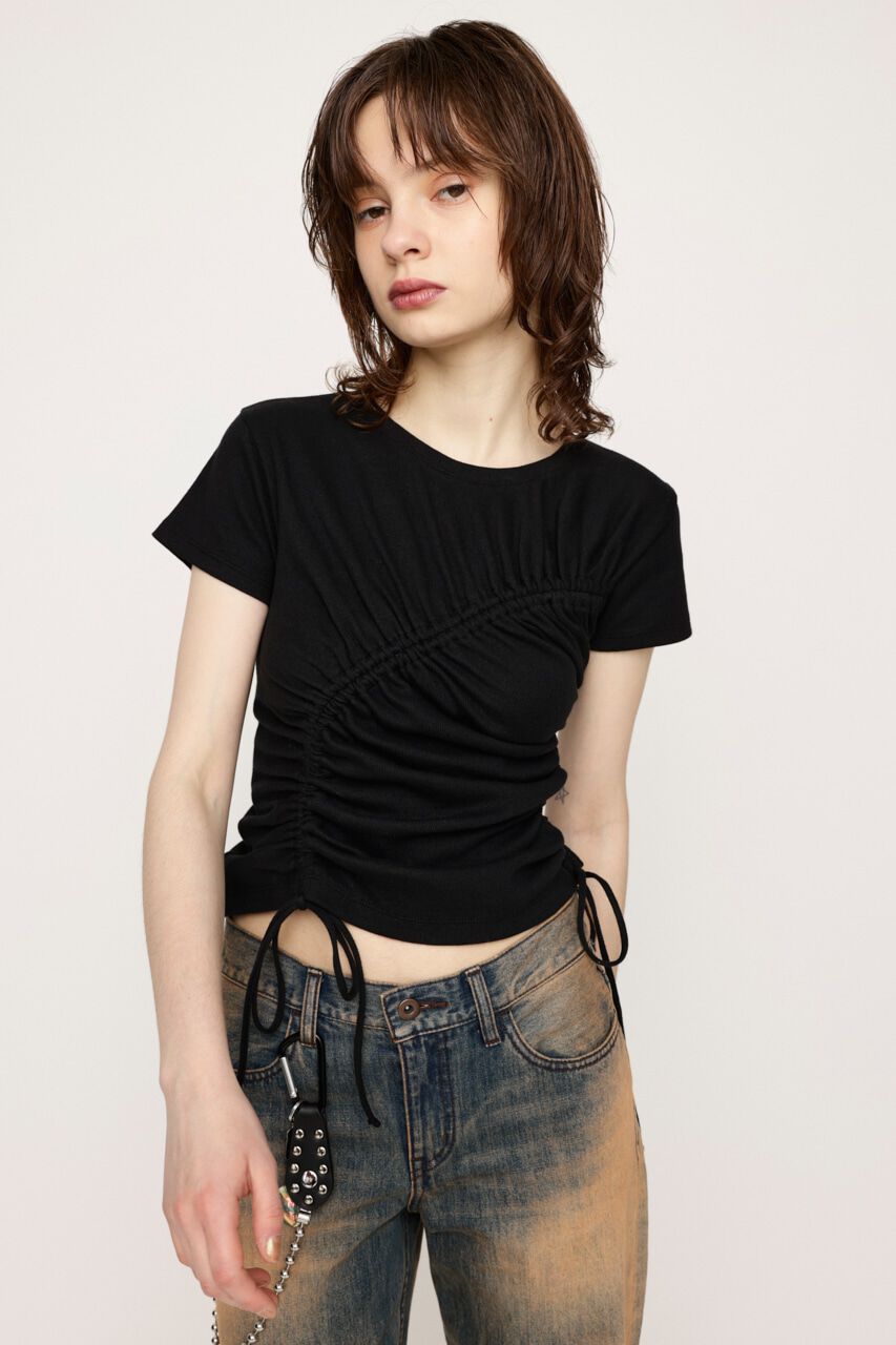 SLY「DROST GATHER COMPACT トップス」|Tシャツ・カットソー|